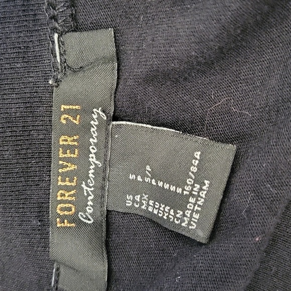 Forever 21 Keyhole Neck Shift Dress Women's Plus Black Short Sleeve - Picture 3 of 3